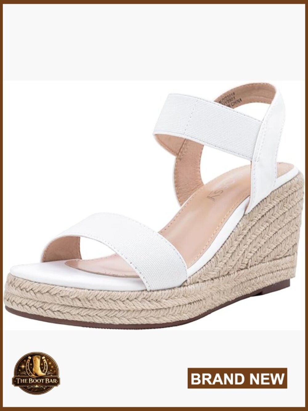 Women's Espadrille Wedge Sandals Platform 3.5 Inch Heels Ankle Strap